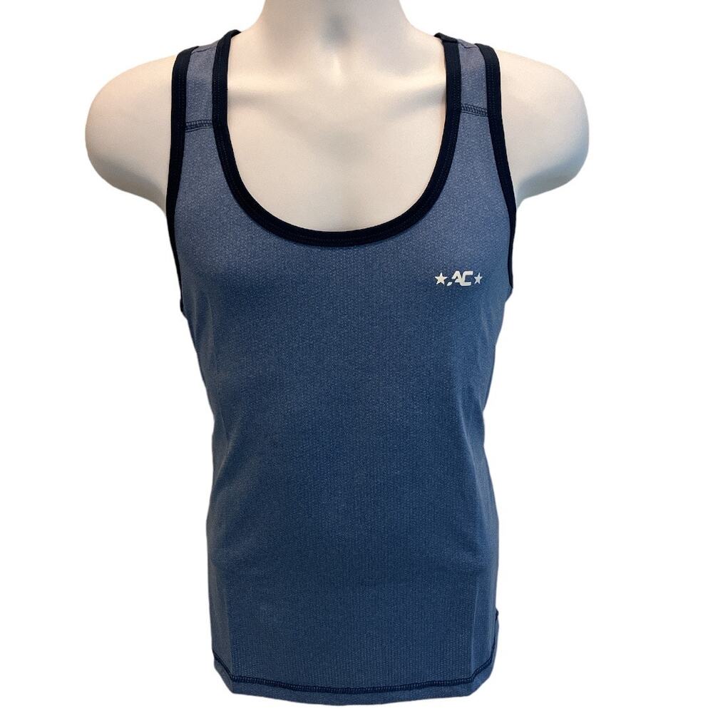 Andrew Christian Stretch Gym Tank Athletic Blue Large